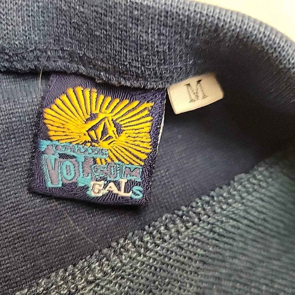 VTG Volcom The Saloon Skirt Womens Medium Blue Mini Y2K Skate Surf Aesthetic‎